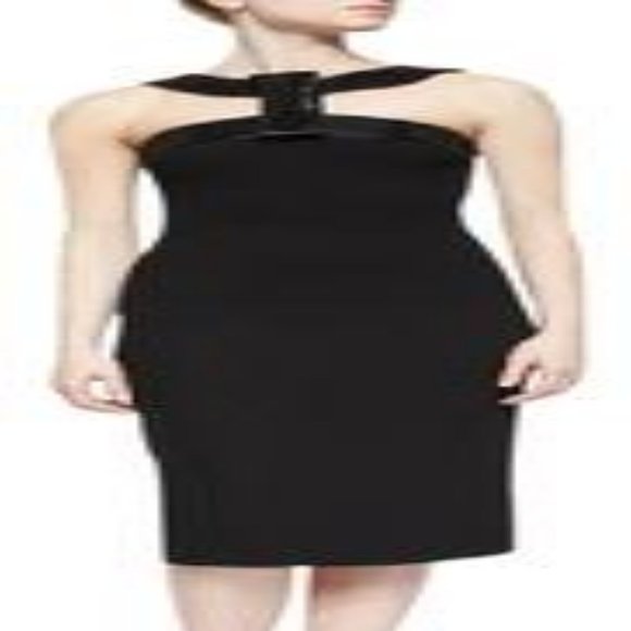 Michael Kors Evening Collection Black Halter Dress NEW 10 Medium Sequins - Picture 3 of 8